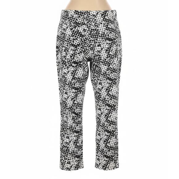 Joseph Ribkoff Womens 16 Artsy Minimalist Office Vacation Cropped Ankle Pants - Picture 1 of 8